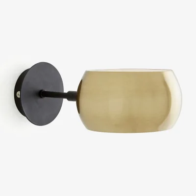 La Redoute Elori Black and Brass Metal Wall Light