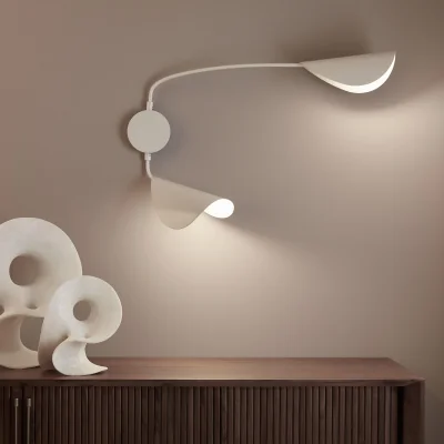 La Redoute Funambule Contemporary 2-Arm Wall Light in Metal