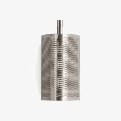 La Redoute Darja Satin Nickel Perforated Metal Wall Light
