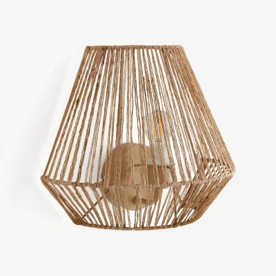 La Redoute Yaku 25cm Hemp Wall Light