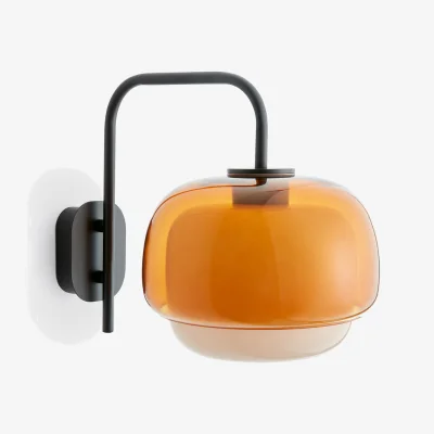 La Redoute Kinoko Coloured Glass and Metal Wall Light