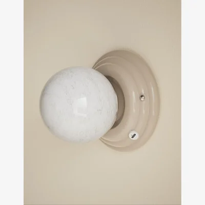 Marks & Spencer M&S Rechargeable Ribbed Wall Light Taupe
