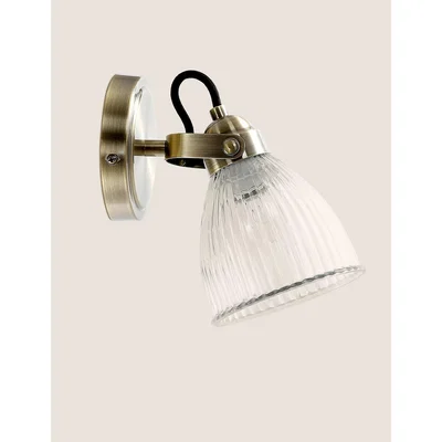 Marks & Spencer M&S Florence Wall Light - Antique Brass, Antique Brass,Silver