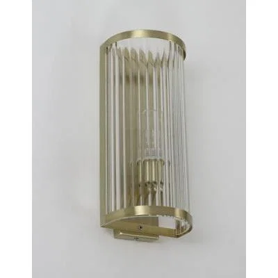 Marks & Spencer M&S Monroe Glass Flush Wall Light - Antique Brass, Antique Brass