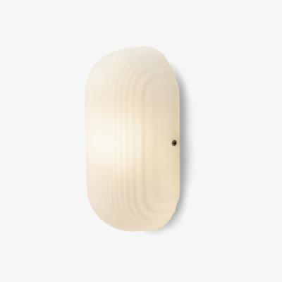 Made.com Pite Outdoor Wall Light, White Frosted Glass
