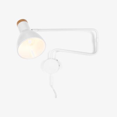 Made.com Cohen Swing Arm Wall Lamp, White