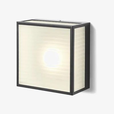 Made.com Paraga Square Outdoor Wall Light, Black