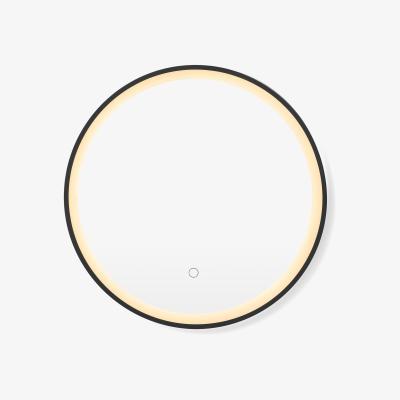 Made.com Jorja Mirror with LED Light, Powder Black
