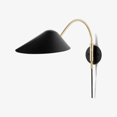 Made.com Ayo Wall Lamp, Black & Brass