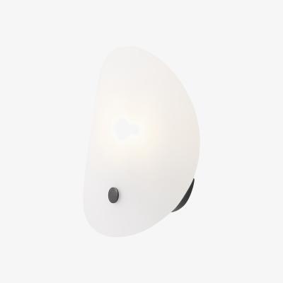 Made.com Folio Wall Light, Black & Frosted Glass