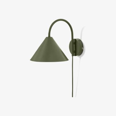 Made.com Saige Plug In Wall Light, Green Metal