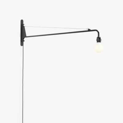 Made in Design Wall light with plug Petite Potence metal / Jean Prouvé (1947) - L 104 cm - Vitra