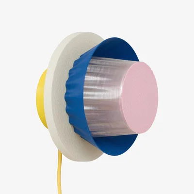 Made in Design Wall light with plug Mina plastic material / Ø 20 cm - Recycled / Made in France