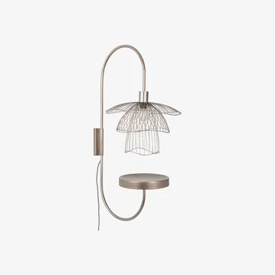 Made in Design Papillon Wall light - / H 75 cm - Tablette by Forestier Pink