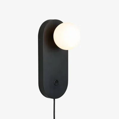Made in Design Java Wall light with plug wood black - GOOD&MOJO