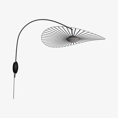Made in Design Vertigo Nova LED Wall light - / Ø 110 cm - Rotating arm by Petite Friture Black