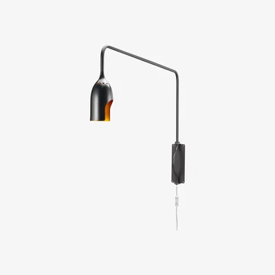 Made in Design Tournebrille Wall light with plug by Tsé-Tsé Black