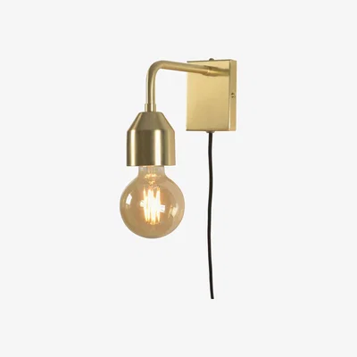 Made in Design Madrid Small Wall light with plug by It's about Romi Gold/Metal