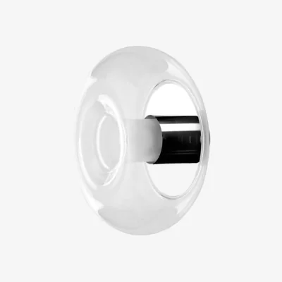 Made in Design Fontanella Large Wall light glass transparent / Ceiling light - Ø 40 cm - Fontana Arte