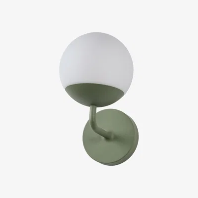 Made in Design Mooon! LED Wall light - / Ø 15 cm - Glass / Bluetooth by Fermob Green