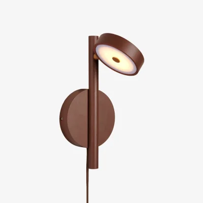 Made in Design Okinawa LED Wall light with plug wood brown / 1 adjustable diffuser - GOOD&MOJO