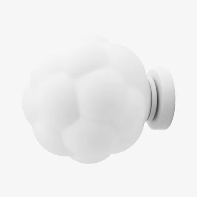 Made in Design Bubba Wall light glass white / Ø 25 cm - Normann Copenhagen