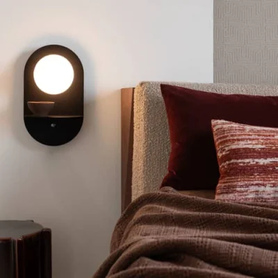 Made in Design Tokyo Wall light with plug metal black / Integrated USB Port - It's about Romi