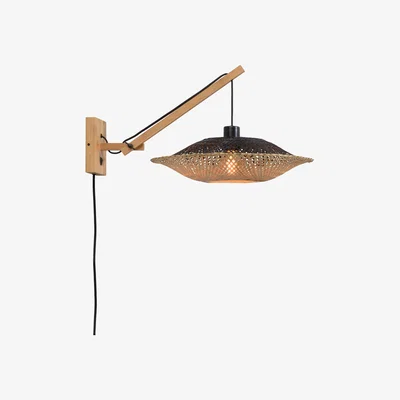 Made in Design Kalimantan Small Wall light - / Bamboo - L 64 cm / Ø 44 cm by GOOD&MOJO Natural wood