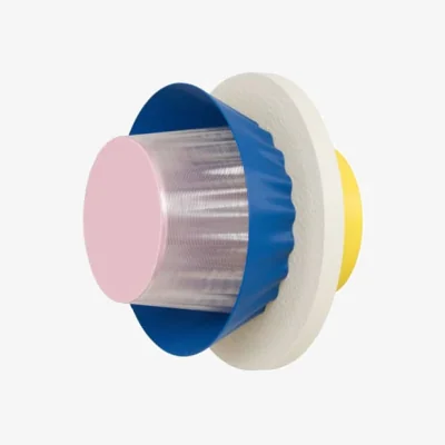 Made in Design Mina Wall light plastic material multicoloured / Ø 20 cm - Recycled plastic / Made in France - Warren & Laetitia