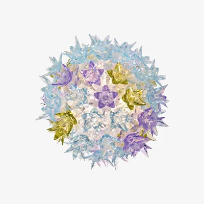 Made in Design Bloom Wall light - Wall lamp / Ceiling lamp by Kartell Purple