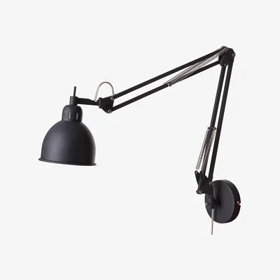 Made in Design Job Wall light with plug - 2 articulated arms / L 78 cm by Frandsen Grey