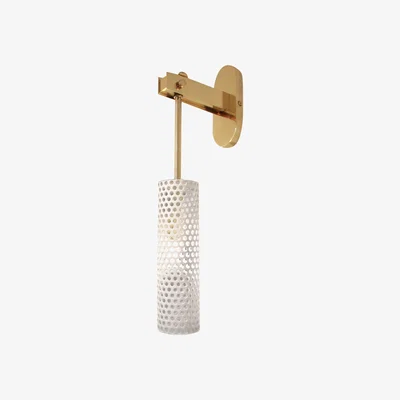 Made in Design Diva Small Wall light - / H 43 cm by Maison Sarah Lavoine White/Gold/Metal