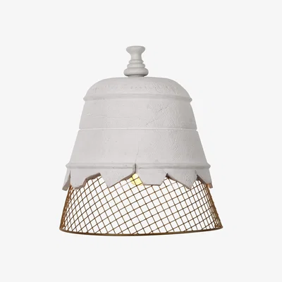 Made in Design Domenica Wall light - Plaster - L 35 x H 39 cm by Karman White/Gold