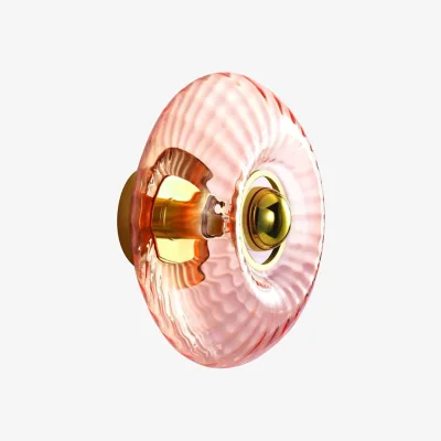 Made in Design Grace Wall light glass pink / Large - Ø 28 cm - ELEMENTS LIGHTING