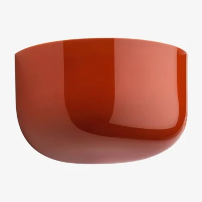 Made in Design Bellhop Wall Up Wall light plastic material red / LED - Polycarbonate / L 19.1 cm - Flos