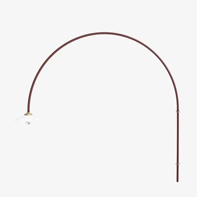Made in Design Hanging Lamp n°3 Wall light with plug metal red / H 135 x W 137.5 cm - valerie objects