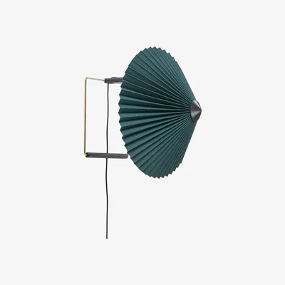 Made in Design Matin Small Wall light with plug - / LED - Ø 30 cm by Hay Green