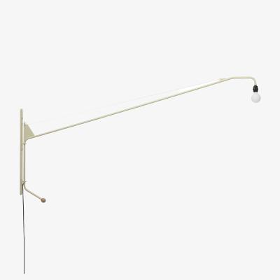 Made in Design Potence Wall light with plug metal white / Jean Prouvé (1950) - L 203 cm - Vitra