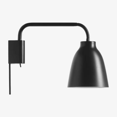 Made in Design Caravaggio Wall light with plug by Fritz Hansen Black