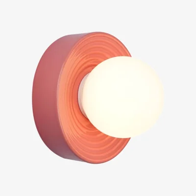 Made in Design Alicia Wall light ceramic pink / Large - Ø 22 cm - ELEMENTS LIGHTING
