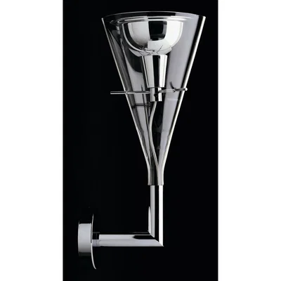 Made in Design Flûte Wall light by Fontana Arte Transparent/Metal