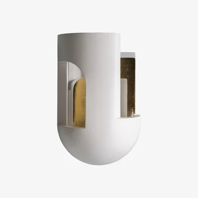 Made in Design Soul Story 3 Wall light stone white gold / LED - Plaster & gold leaf - DCW éditions