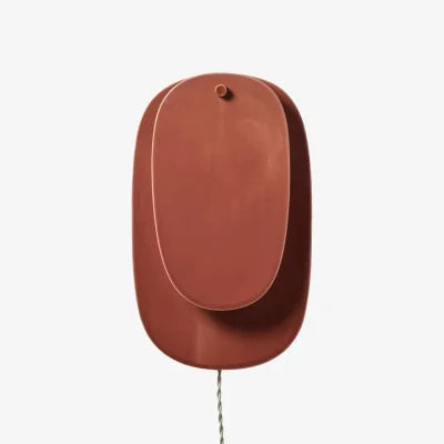 Made in Design Nebula 04 Wall light with plug ceramic orange / L 29.6 x H 38.5 cm - Serax