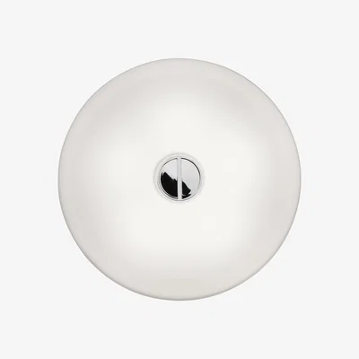 Made in Design Button INDOOR Wall light - Ceiling light - glass version by Flos White