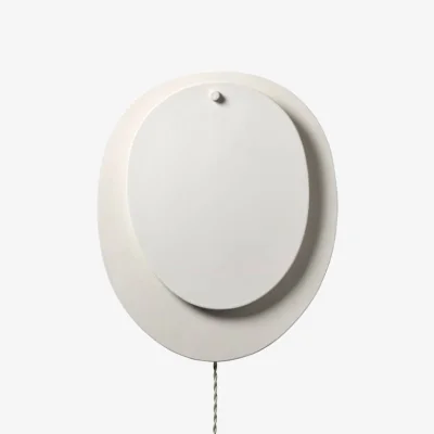 Made in Design Nebula 03 Wall light with plug ceramic white / L 37 x H 44 cm - Serax