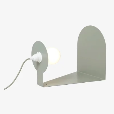 Made in Design Halo Table lamp metal green / Wall light &amp; shelf - Multiposition - ATELIER DOBRA