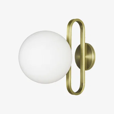 Made in Design Cime Large OUTDOOR Bathroom wall light - / Ø 20 cm by ENOstudio Gold/Metal