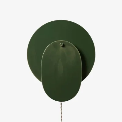 Made in Design Nebula 01 Wall light with plug ceramic green / W 33.6 x H 39.5 cm - Serax