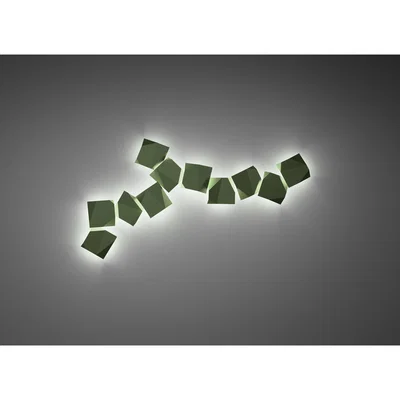 Made in Design Origami Outdoor wall light by Vibia Brown