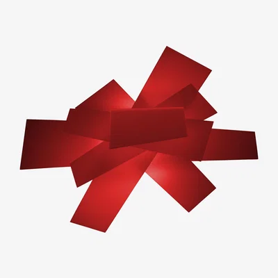 Made in Design Big Bang Wall light - Ceiling light by Foscarini Red